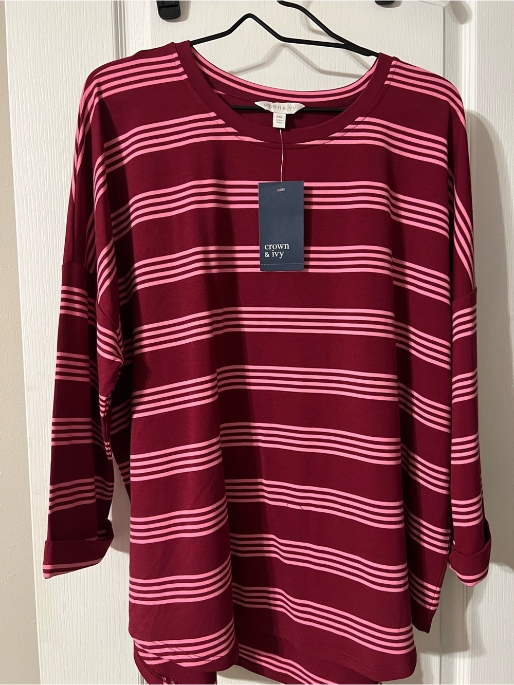 Crown & ivy womens quarter length sleeves - Picture 1 of 3
